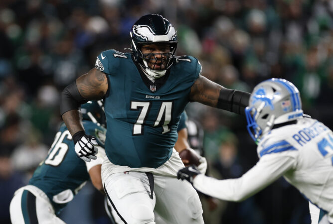 Eagles tackle Fred Johnson says it’s ‘time to show what I can do’ as he fills in for Lane Johnson again