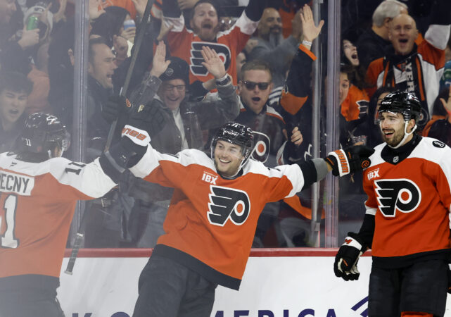 Tyson Foerster is becoming ‘a guy that we really rely on’ to score for the Flyers