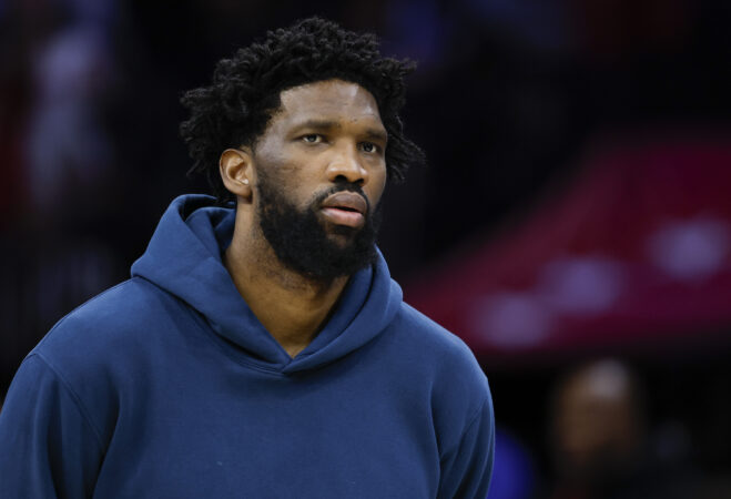Joel Embiid still experiencing soreness in right knee, listed as day-to-day