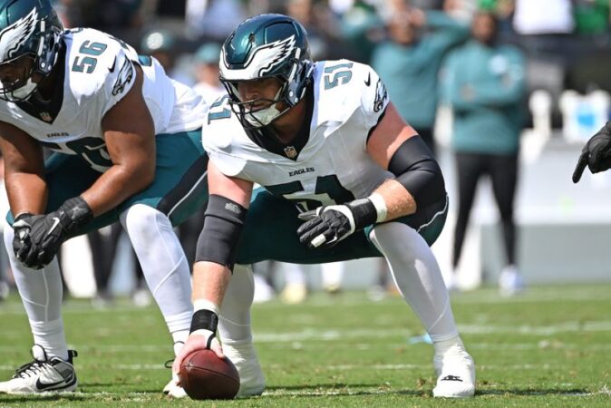 Cam Jurgens a full practice participant Friday, listed as questionable vs. Cowboys