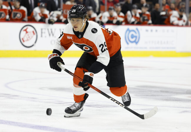 Nikita Grebenkin’s playing time has been too sporadic. The Flyers need to find him ice time.