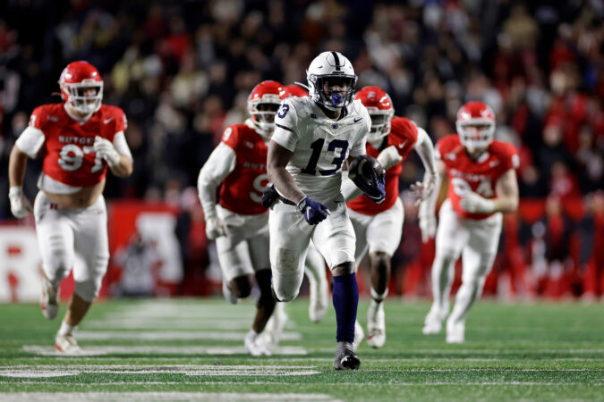 A career day from Kaytron Allen helps Penn State rally to beat Rutgers and become bowl eligible