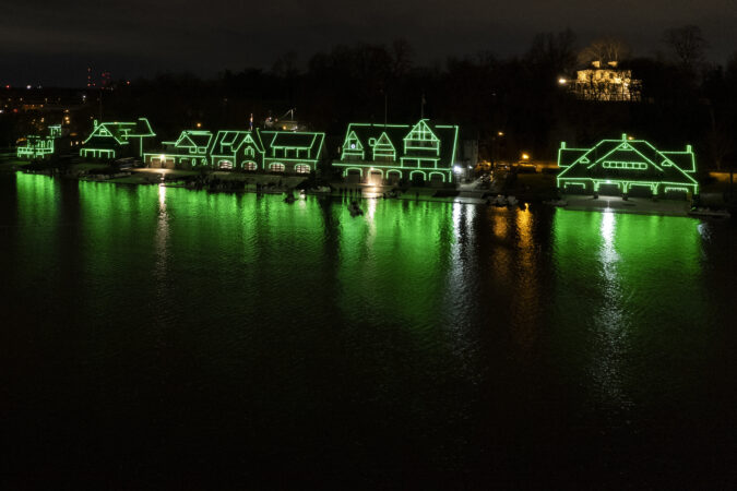 ‘Wicked’ lights during Eagles broadcast mark Boathouse Row’s first movie promo