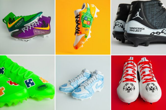 A look at the custom cleats and causes the Eagles are supporting for NFL’s My Cause My Cleats initiative