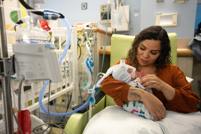 Penn is testing beanies for NICU babies that block harmful noise and play parents’ messages