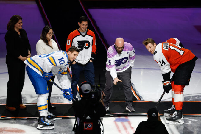 Hockey Fights Cancer night hits home for many connected to the Flyers: ‘They’ve battled much harder than any of us’