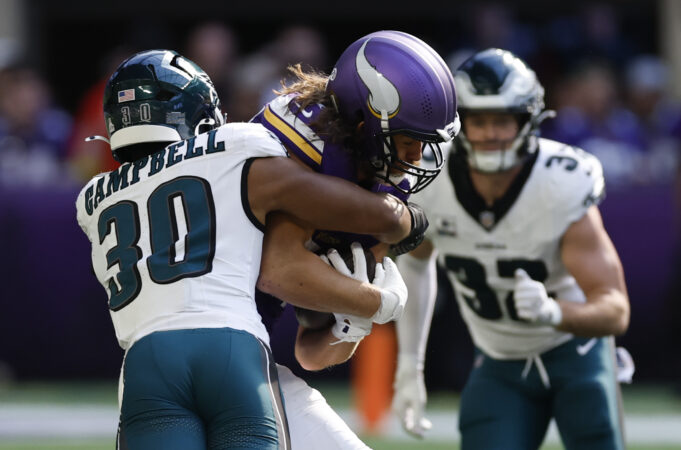 Eagles rookie Jihaad Campbell will step back into a familiar role Sunday vs. the Buffalo Bills