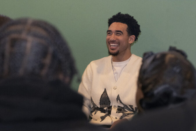 Jared McCain opens up about protecting his mental health with students at Level Up Philly: ‘It humbles you’