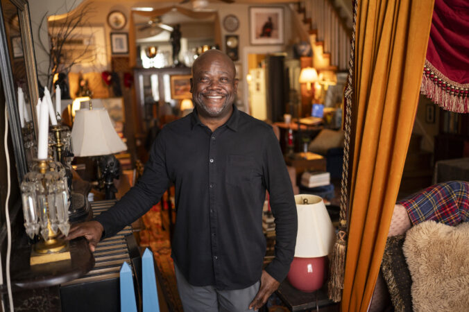 A North Philadelphia rowhouse filled to the brim with books