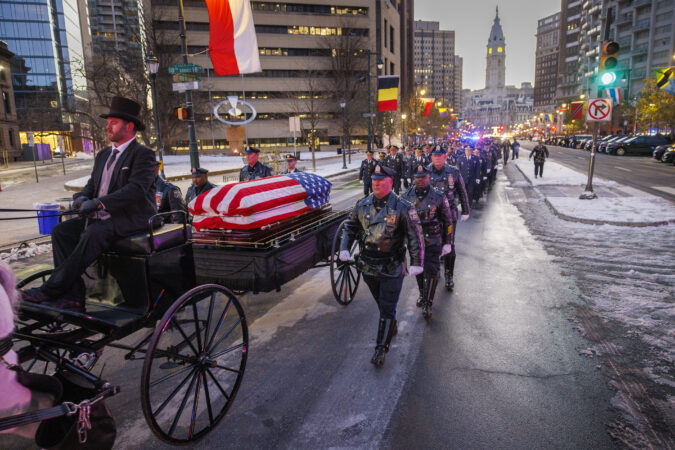 Philly Police Officer Andy Chan, who died six years after a motorcycle crash, is laid to rest