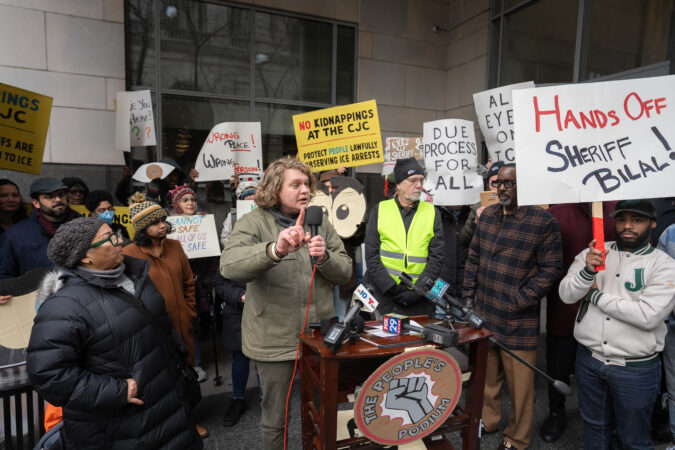 Protesters decry ICE arrests at Philly courthouse as sheriff’s backers say she’s been unfairly blamed