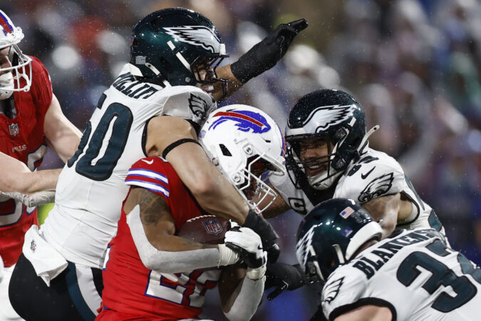 How the Eagles’ ‘sturdy’ defense weathered the storm in Buffalo to squeak by the Bills