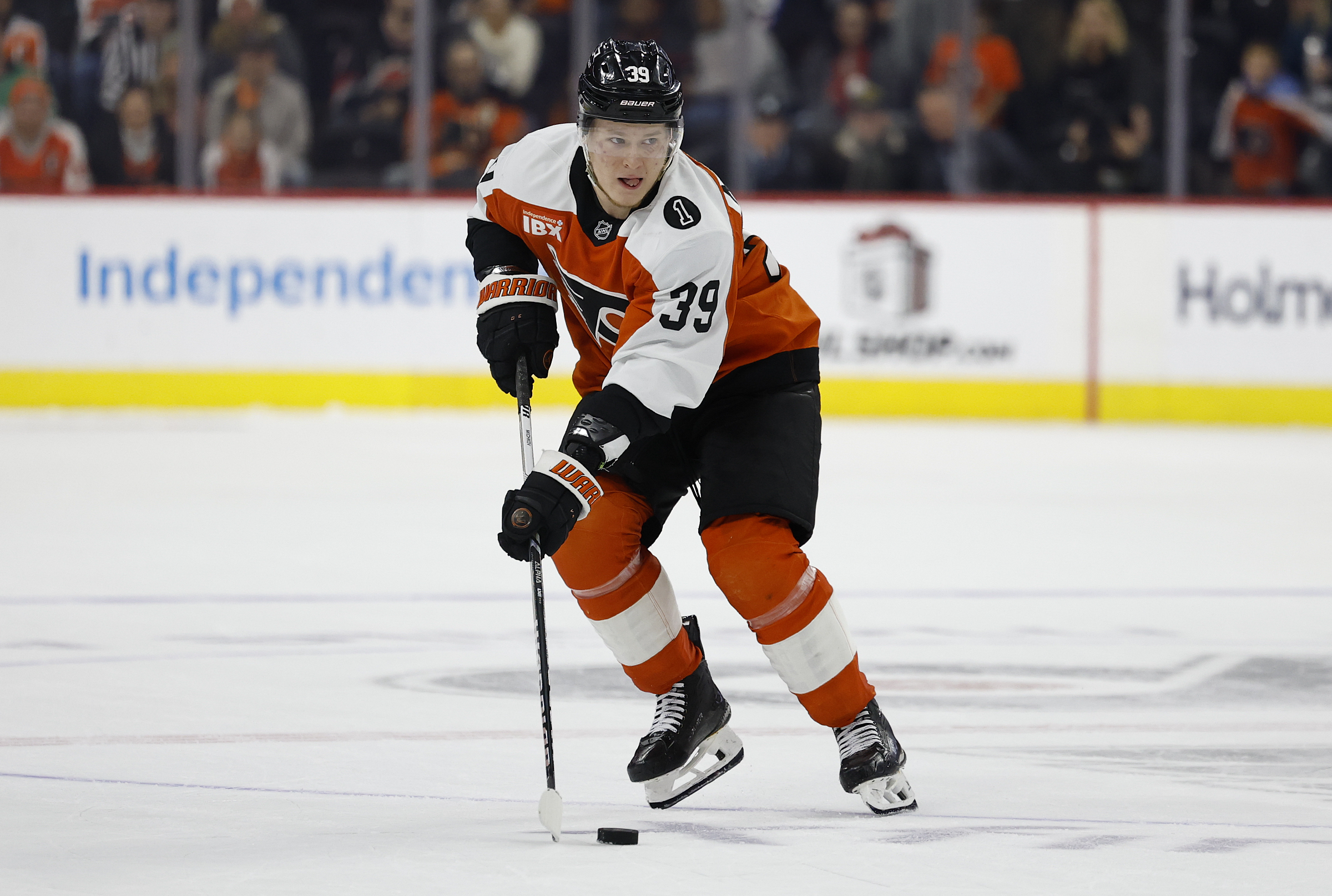 Flyers winger Matvei Michkov has made recent progress after a tough start to the season.