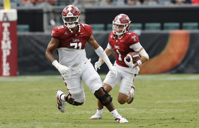 Report: Temple makes offensive lineman Giakoby Hills among highest-paid Group of Six players