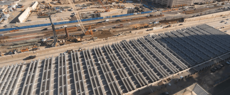 Penn’s Landing cap over I-95 is 30% complete, with completion hoped in 2029