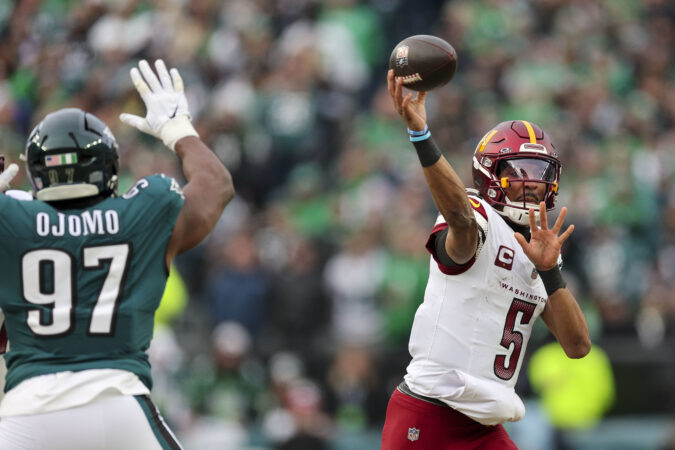 Commanders shut down quarterback Jayden Daniels; Eagles will face Marcus Mariota on Saturday