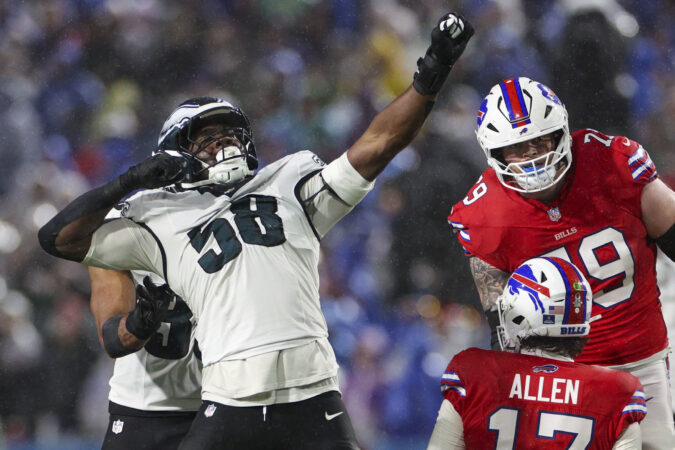 Eagles outlast Josh Allen and Bills in rainy win, keep NFC’s No. 2 seed in play
