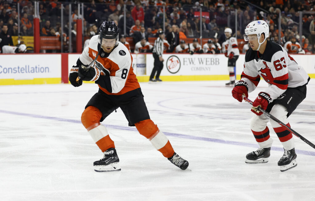 Flyers defenseman Cam York had a "hard practice Thursday" and seems to be getting close.