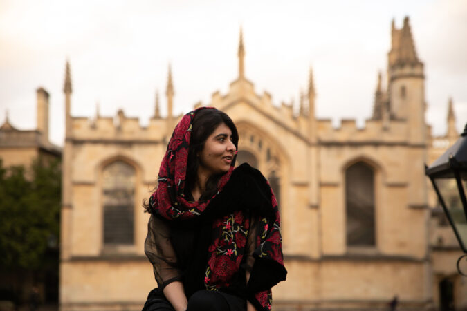 Malala Yousafzai shares a photo of herself in an Eagles T-shirt