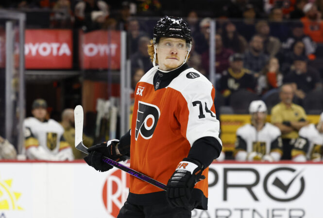 Owen Tippett has been streaky. Rick Tocchet wants to see more consistency from the Flyers winger.