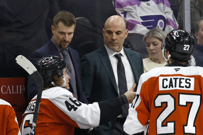 Rick Tocchet jumbles up his forward lines in the wake of Tyson Foerster’s injury