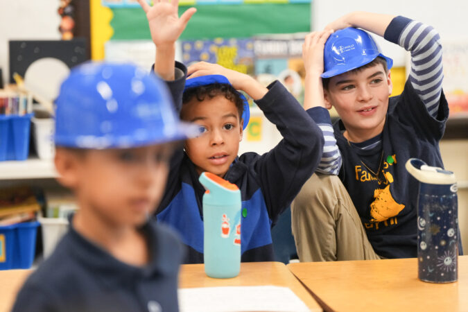 ‘How does the building not fall down?’: Philly second graders’ quest to learn about a project rising outside their classroom yields adorable answers
