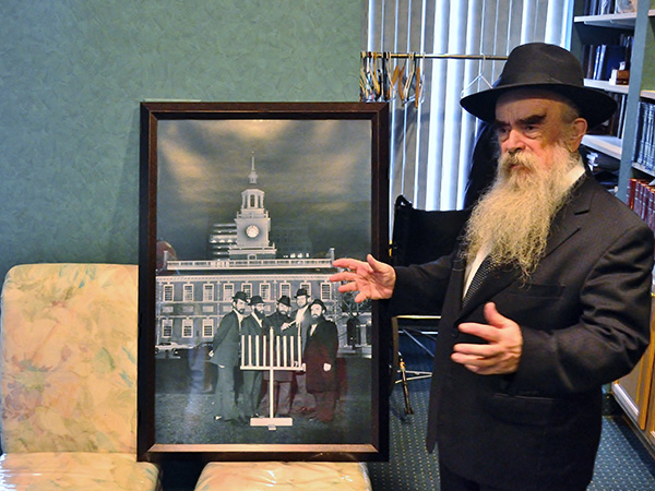 The likely first public menorah was lit on Independence Mall on this week in Philly history
