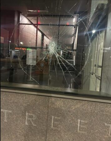Two windows were smashed at Philly’s federal courthouse, the U.S. Marshals said