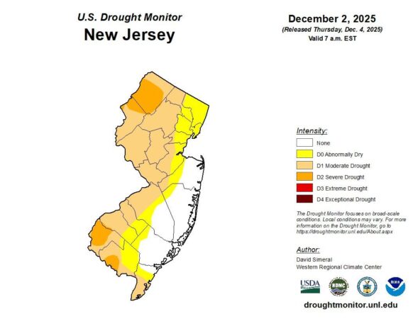N.J. declares drought warning