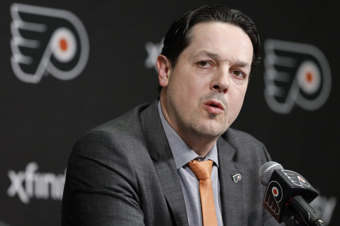 Flyers GM Danny Brière addresses Rick Tocchet’s recent comments on Matvei Michkov: ‘They have a good relationship.’