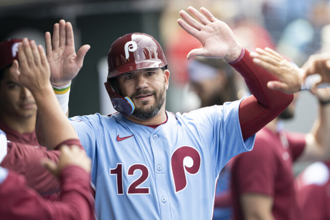 Kyle Schwarber found his way back to the Phillies, and he hopes J.T. Realmuto does the same