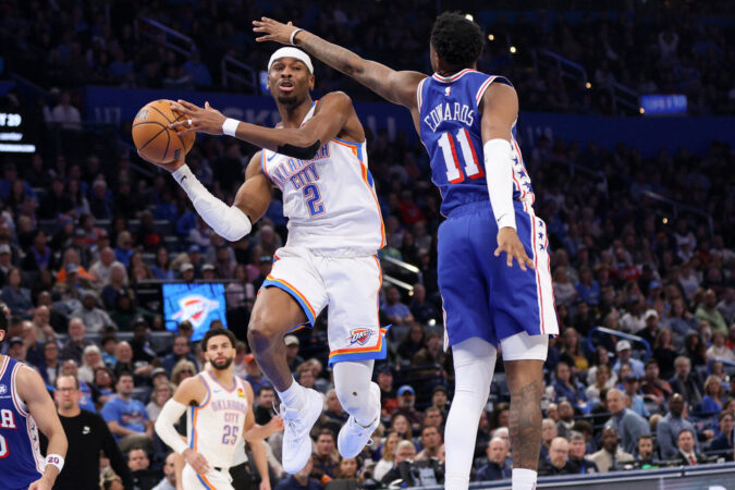 Sixers lose third straight game in 129-104 loss to the Oklahoma City Thunder
