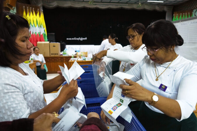 Myanmar holds first election since military seized power but critics say the vote is a sham