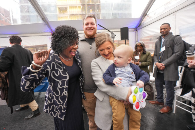 Baby KJ’s father returns to CHOP as a construction worker, building its new patient tower
