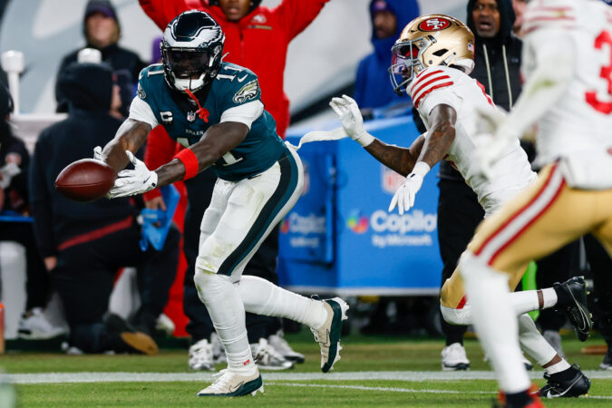 Eagles receiver A.J. Brown remains silent one day after playoff loss