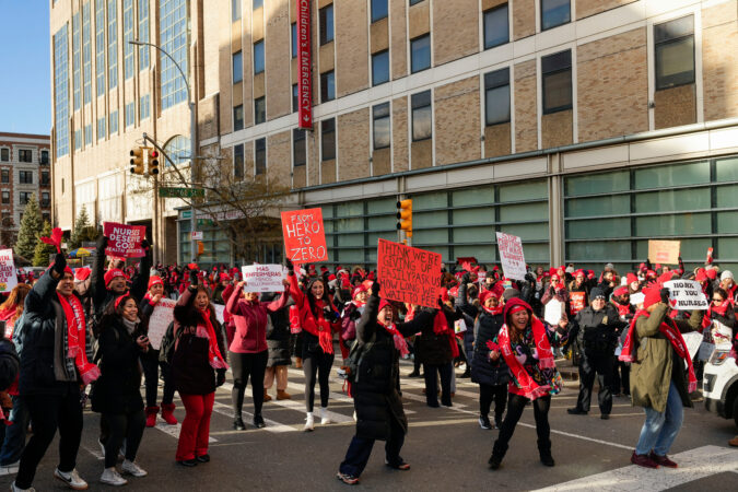 Thousands of nurses go on strike at several major New York City hospitals