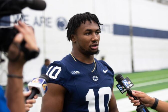 Reports: Former Penn State running back Nick Singleton breaks foot at Senior Bowl practice