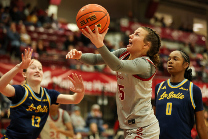 “Philly basketball is tough and it’s competitive, and I think that it really helped me transition into college,” St. Joe's junior guard Gabby Casey said.
