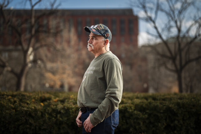 Stacy Wade Hager near the White House: He was sent to prison for his role in the Jan. 6, 2021, attack on the Capitol and pardoned by President Donald Trump in January 2025.