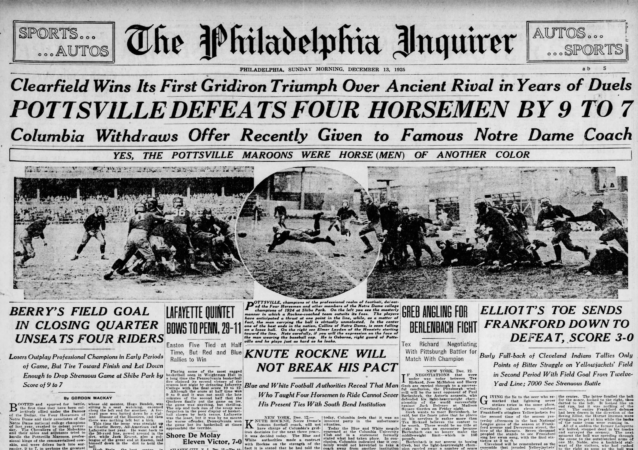 As the NFL playoffs begin, remembering a Pa. pro football champion that wasn’t