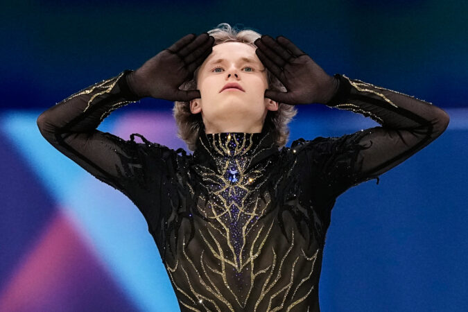 ‘Quad God’ Ilia Malinin falls twice in disastrous Olympic free skate; Mikhail Shaidorov claims gold