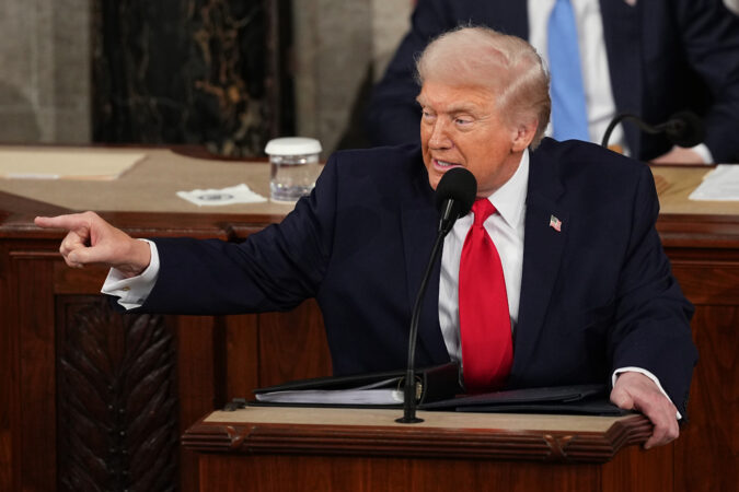 From talking up the 250th anniversary to shaking John Fetterman’s hand, here are the Pa. moments in Trump’s State of the Union address