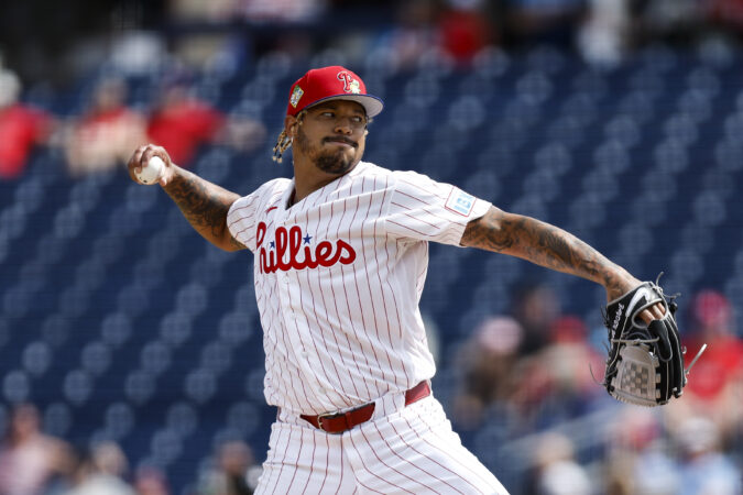 Phillies’ Taijuan Walker flashed his trademark move and got to work in his spring debut