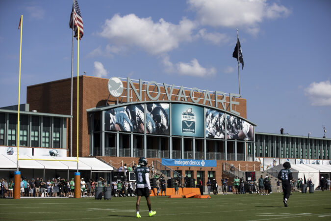 The name of the Eagles’ headquarters is changing from NovaCare Complex to Jefferson Health Training Complex