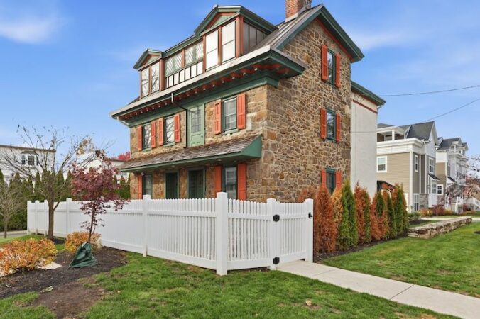 The exterior of the Media home, which was once the general store of Providence Village.