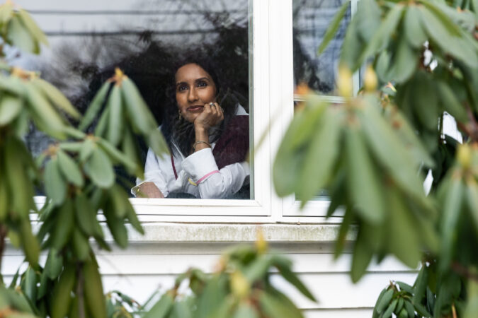 Sadia Zapp, a communications director in New York, is one of millions of Americans to start taking an anxiety medication in recent years. “It’s really helped me manage,” she says. (Jackie Molloy for KFF Health News)