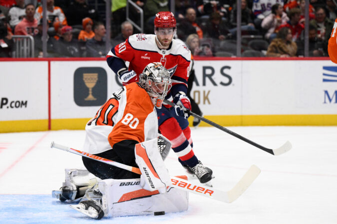 Dan Vladař sharp in net, but Flyers fall to Capitals in first game back from Olympic break