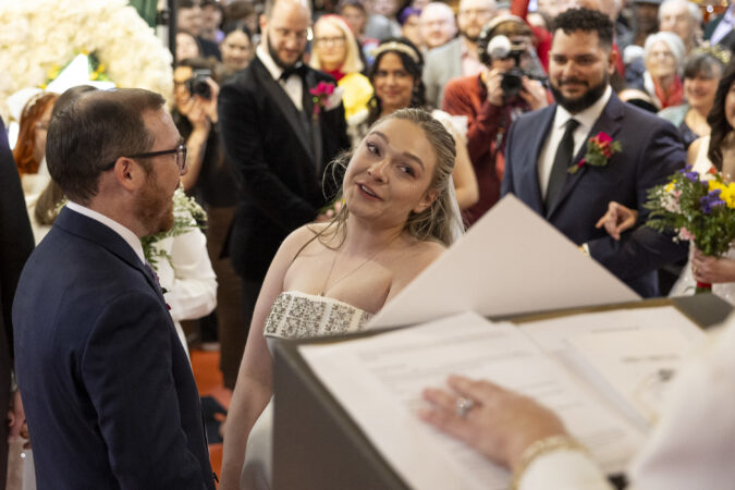 Seven couples tied the knot at Reading Terminal Market for a very Philly Valentine’s Day