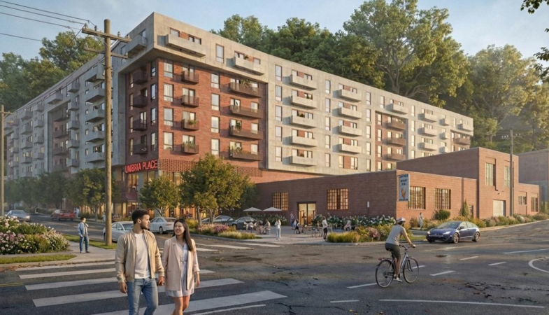 Large Roxborough apartment project adds more family units and makes changes to appease neighbors