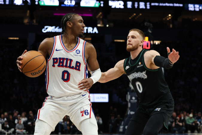 Tyrese Maxey scores 39 and 76ers hit 21 3-pointers in 135-108 win over Timberwolves